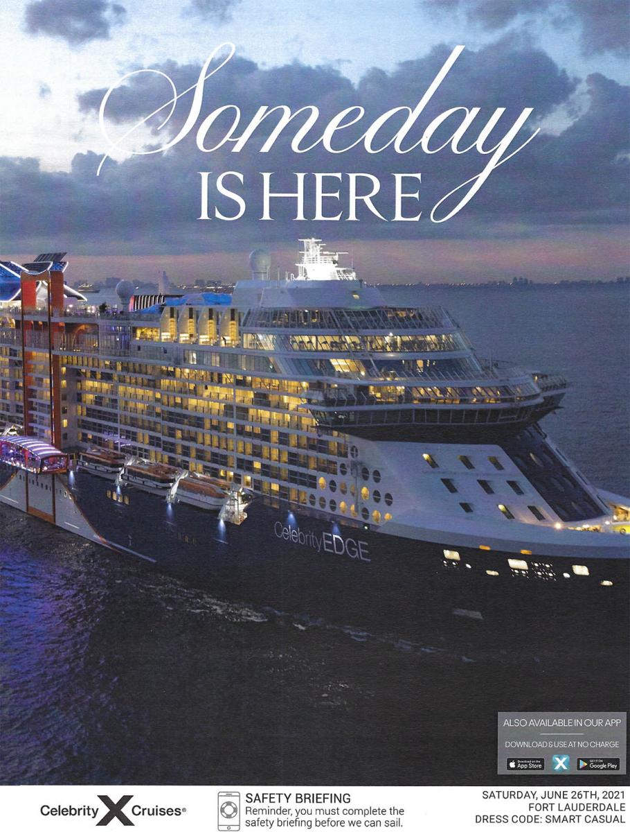 Daily Program/Menus | Celebrity Edge-Celebrity Cruises-7 Night Western